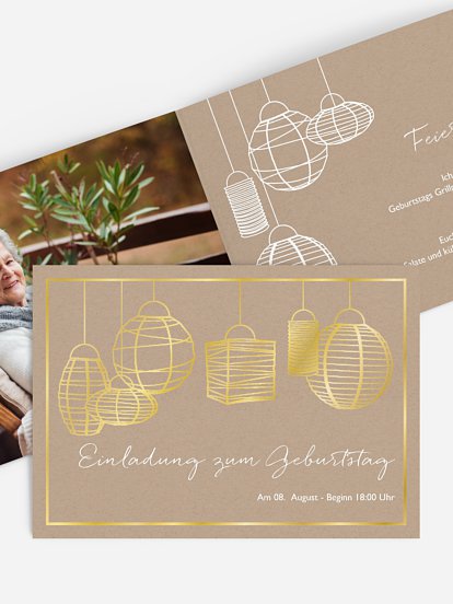 Einladung 80. Geburtstag Good Vibes
