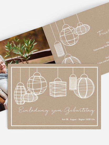 Einladung 80. Geburtstag Good Vibes