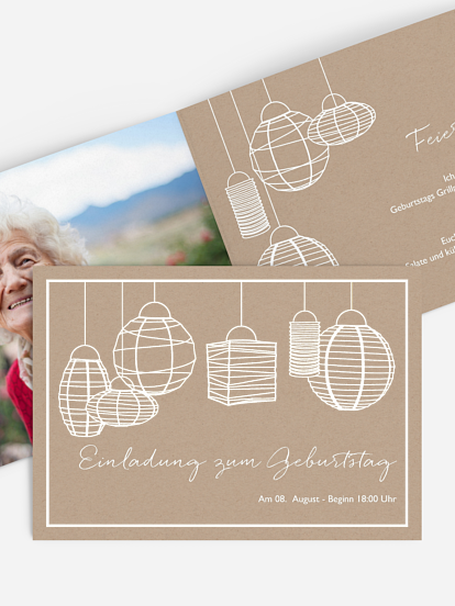 Einladung 90. Geburtstag Good Vibes