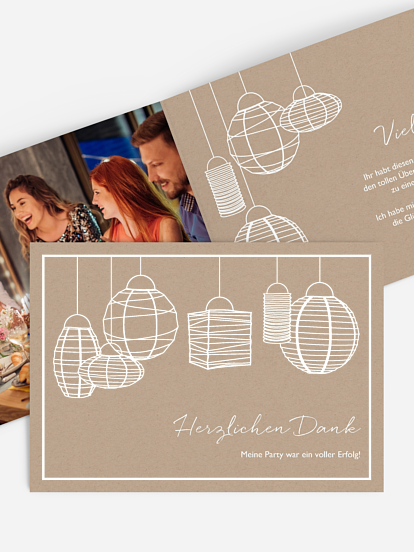 Dankeskarte Geburtstag Good Vibes