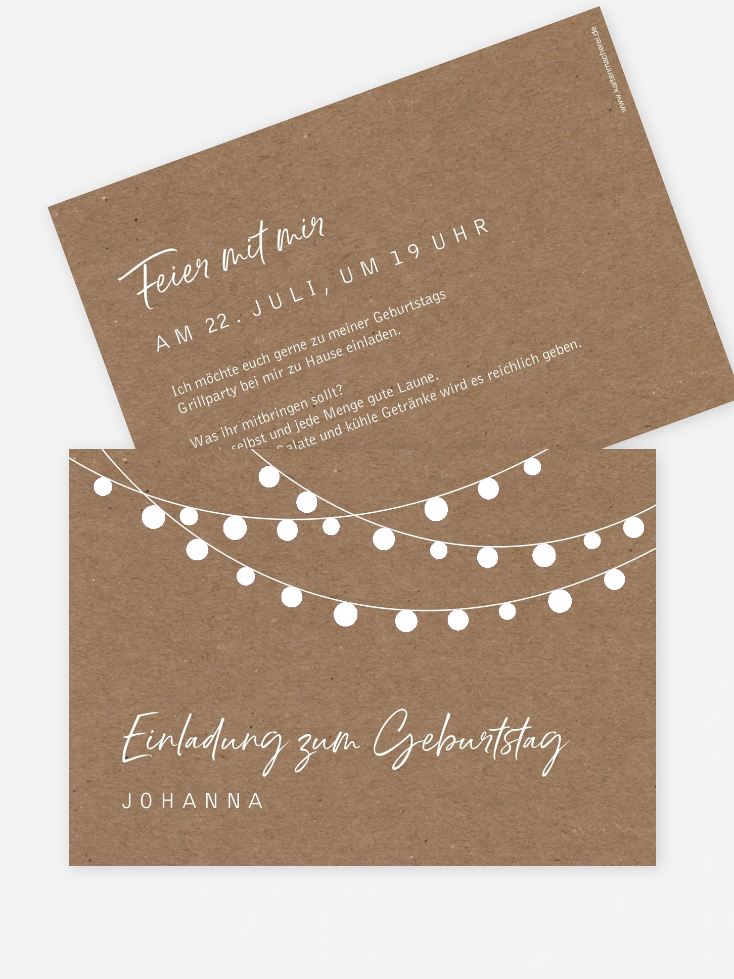 Einladung 30. Geburtstag Lichterzauber