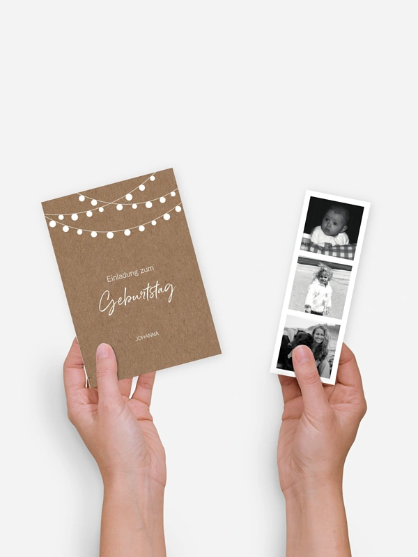 Einladung 40. Geburtstag Lichterzauber
