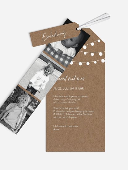 Einladung 60. Geburtstag Lichterzauber