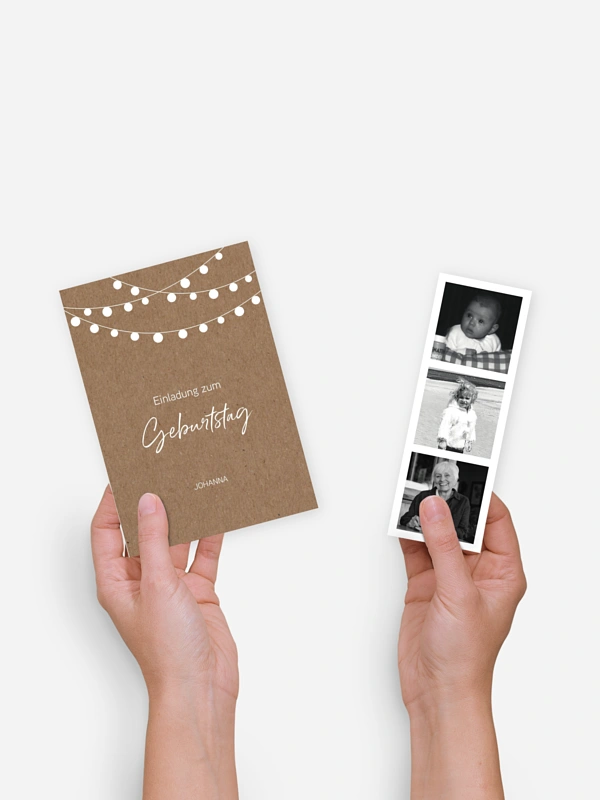 Einladung 70. Geburtstag Lichterzauber