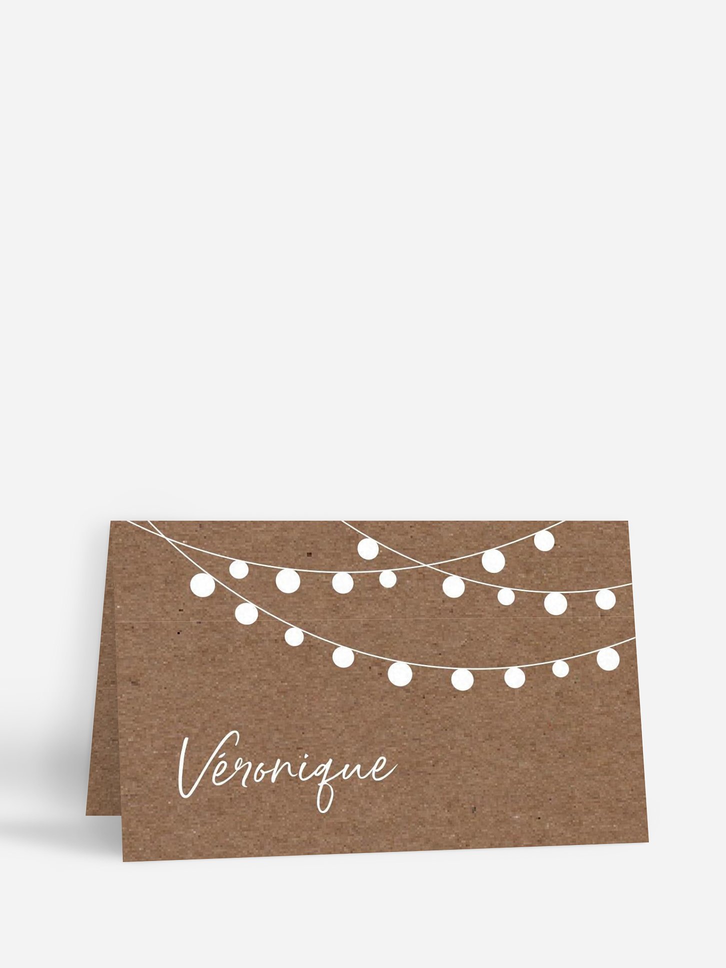 marque-place anniversaire Guirlande lumineuse