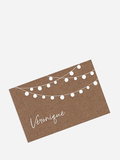 marque-place anniversaire Guirlande lumineuse