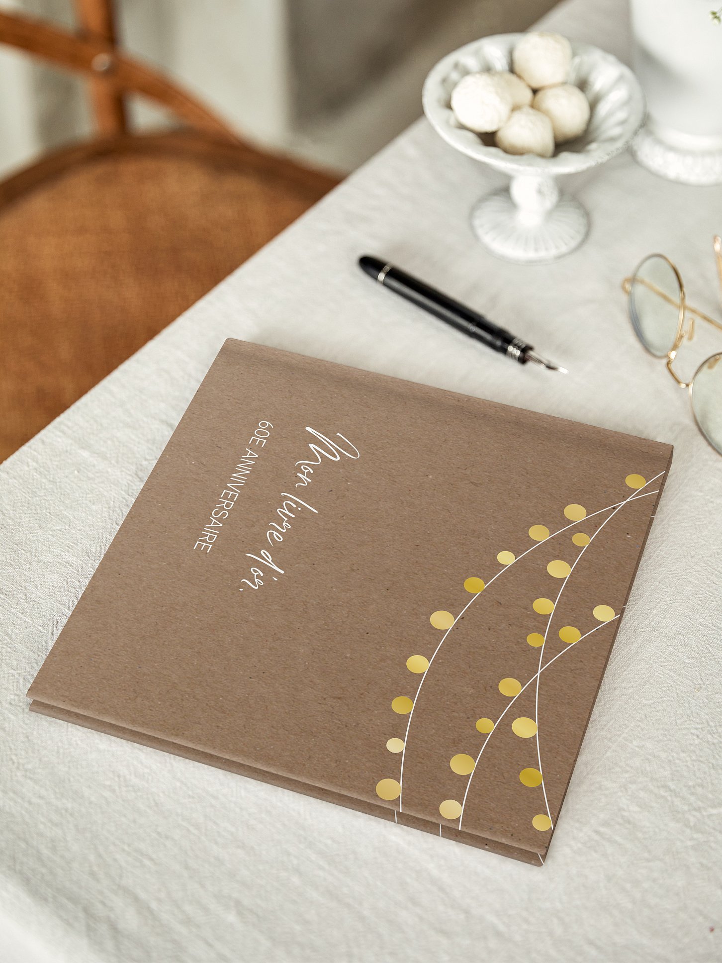 Livre d'or anniversaire Guirlande lumineuse