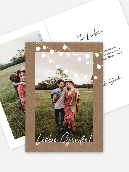 Grußkarte Lichterzauber