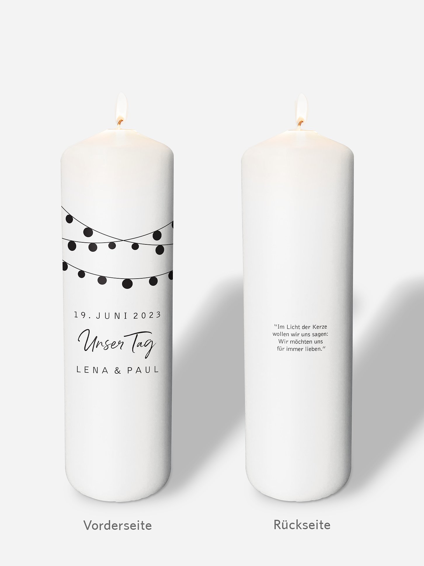Hochzeitskerze Lichterzauber