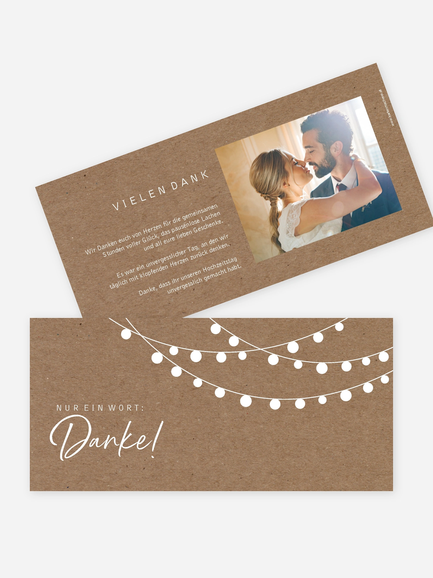 Dankeskarte Hochzeit Lichterzauber