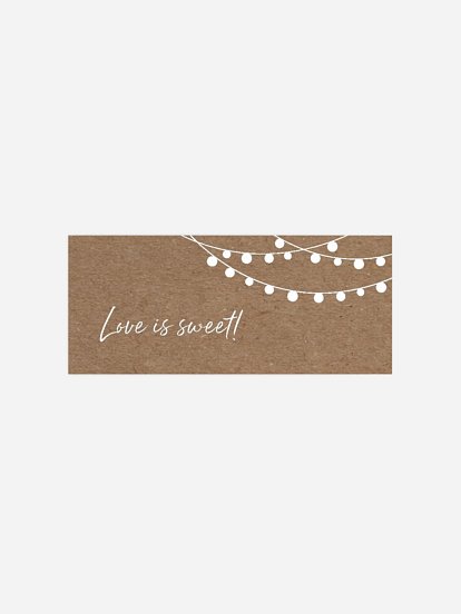 Geschenkaufkleber Hochzeit Lichterzauber