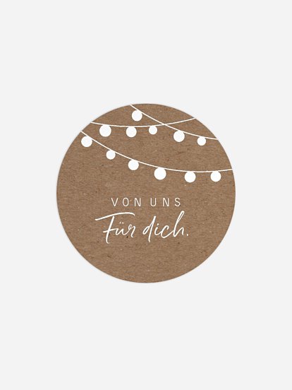Geschenkaufkleber Hochzeit Lichterzauber