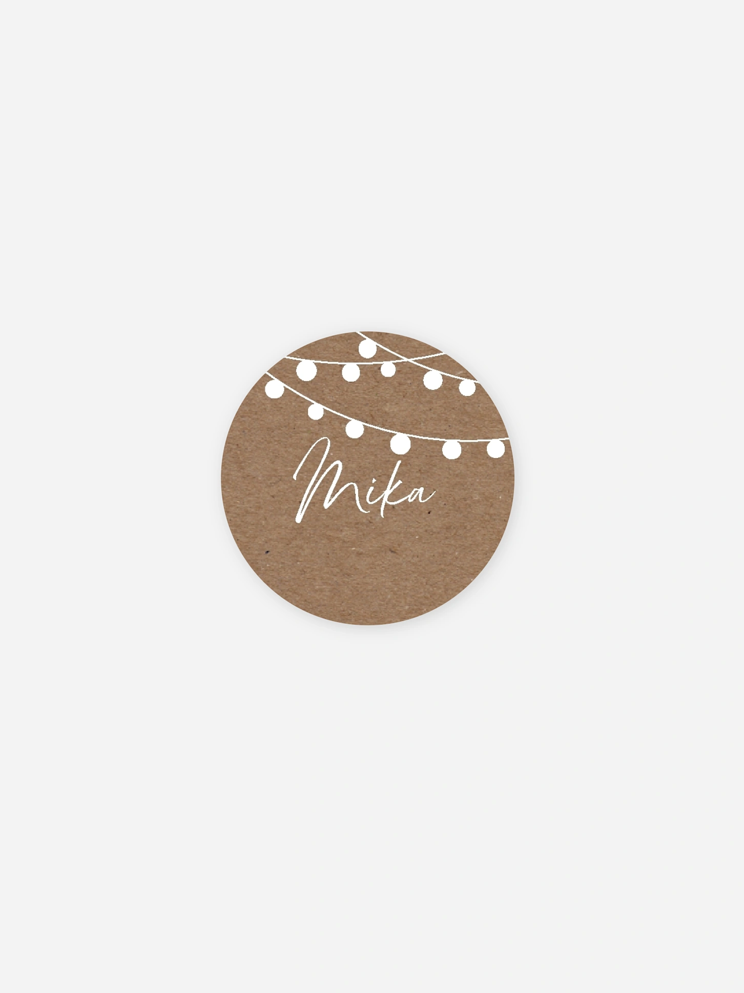 Geschenkaufkleber personalisiert Lichterzauber