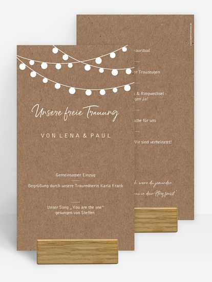 Kirchenheft Hochzeit Lichterzauber