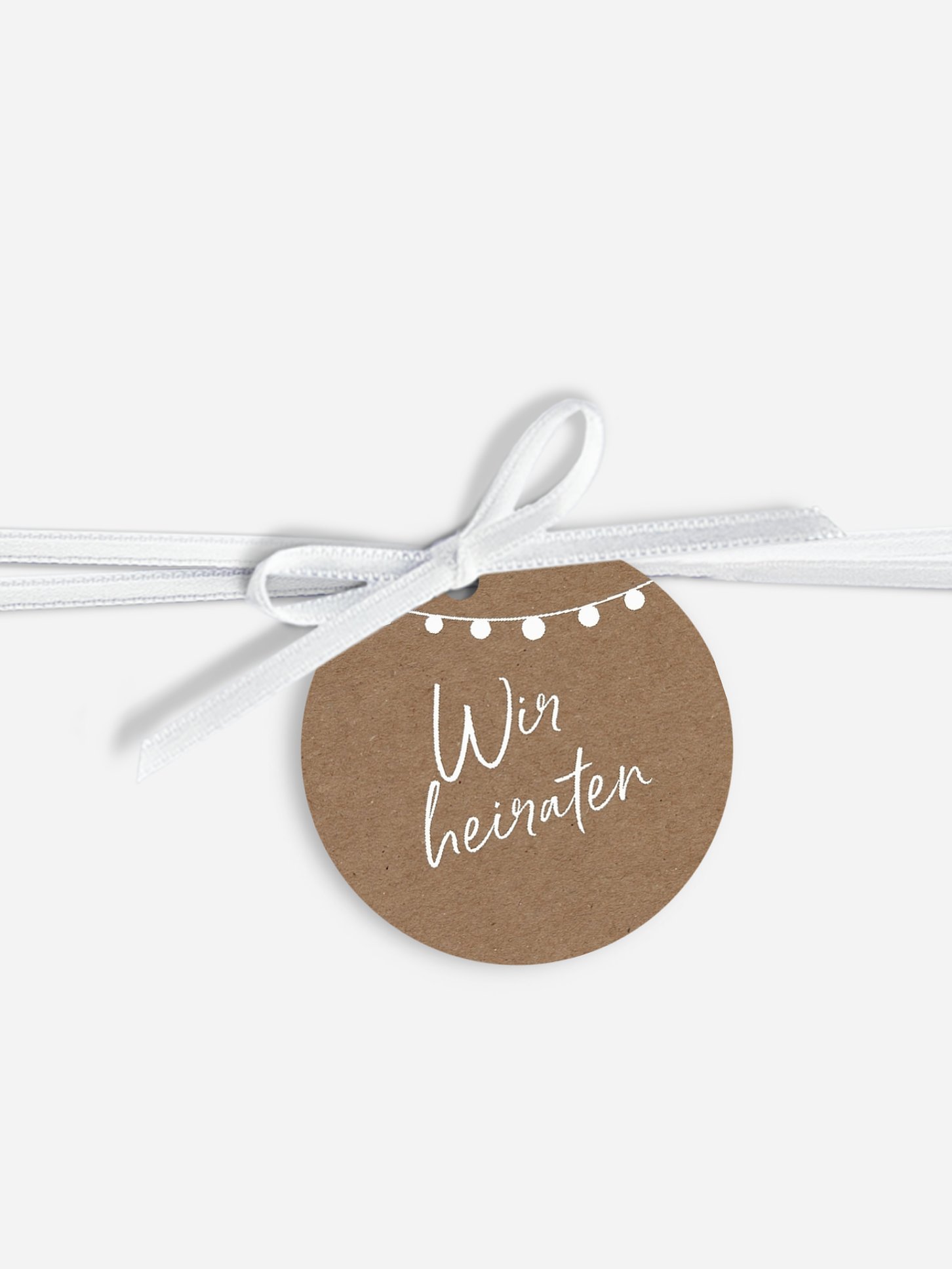 Anhänger mit Band zur Hochzeit Lichterzauber