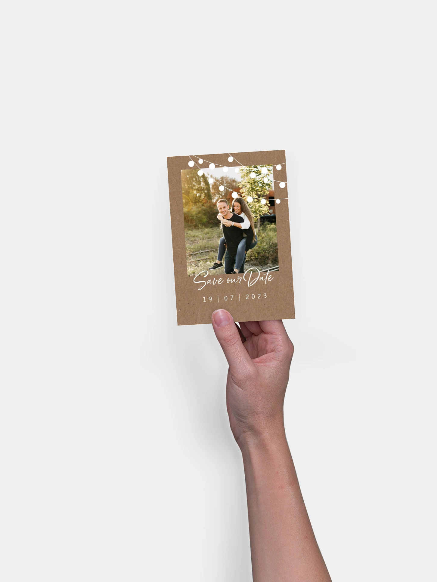 Save-the-Date Karte Lichterzauber