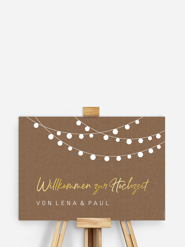 Willkommensschild Lichterzauber