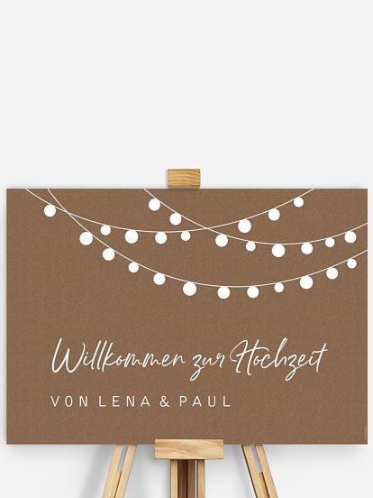 Willkommensschild Lichterzauber