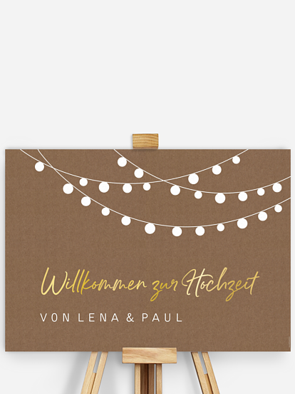 Willkommensschild Lichterzauber