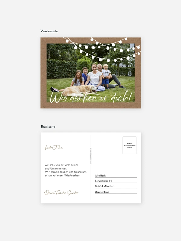Postkarte Direktversand Lichterzauber