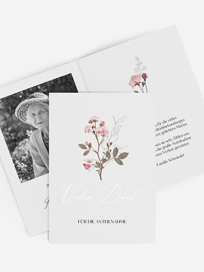 Trauerdanksagung Dried Flower