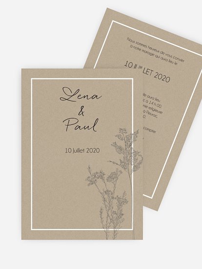 Faire-part de mariage Ombrage