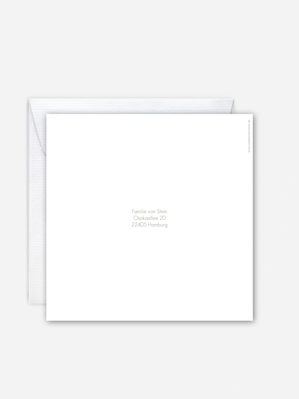 Dankeskarte Taufe Soft Greenery