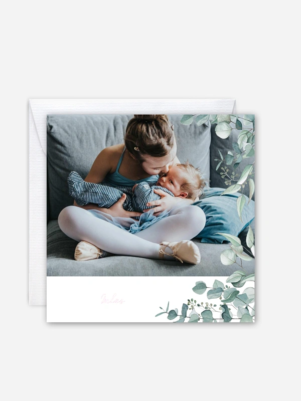 Faire-part naissance Soft Greenery