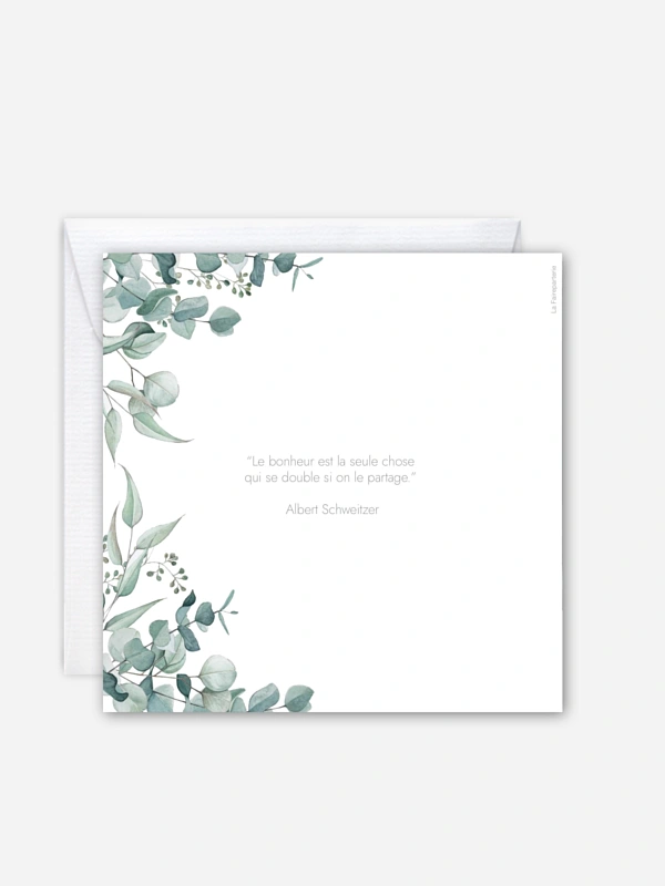 Faire-part naissance Soft Greenery