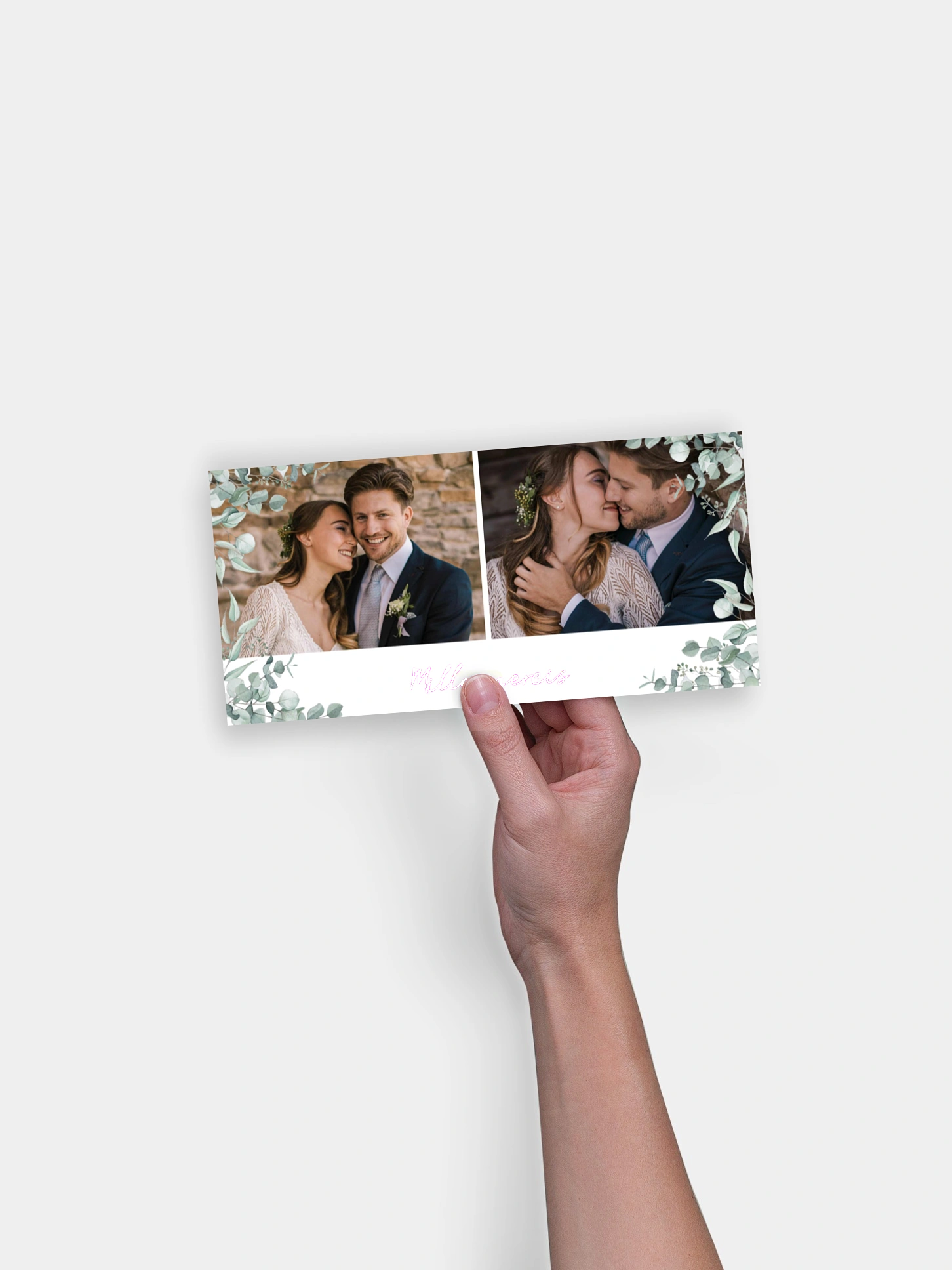 Carte de remerciements Soft Greenery