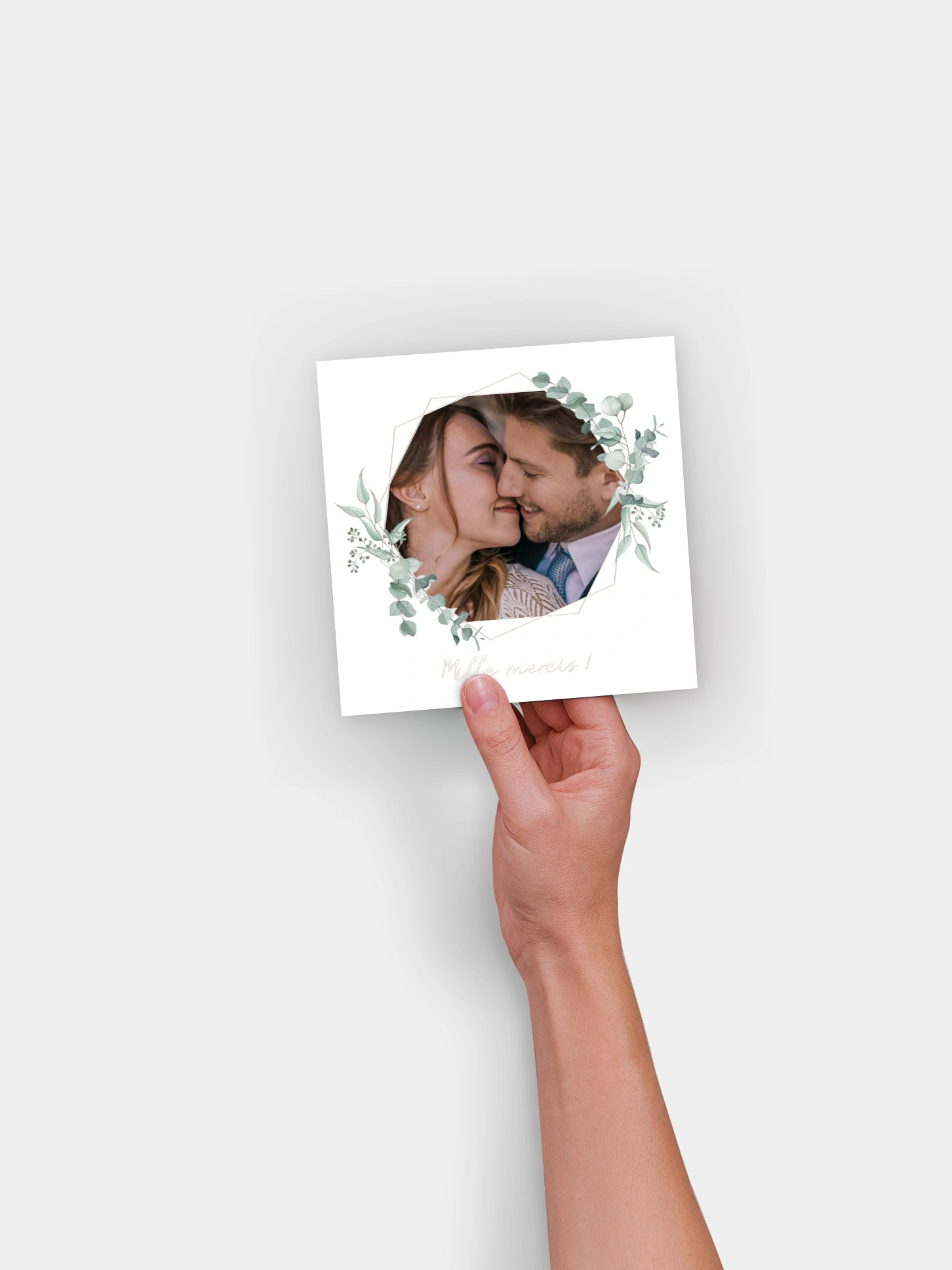Carte de remerciements Soft Greenery