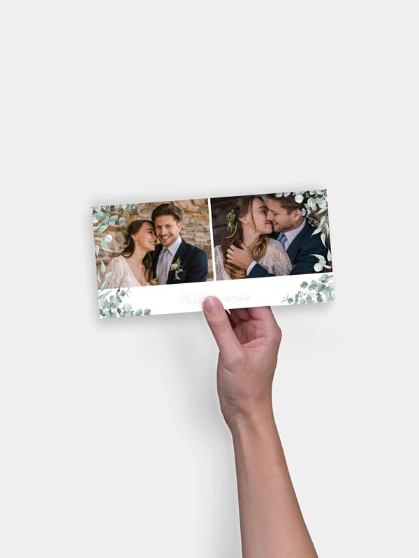 Carte de remerciements Soft Greenery