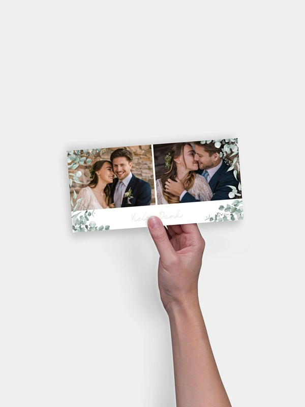 Dankeskarte Hochzeit Soft Greenery