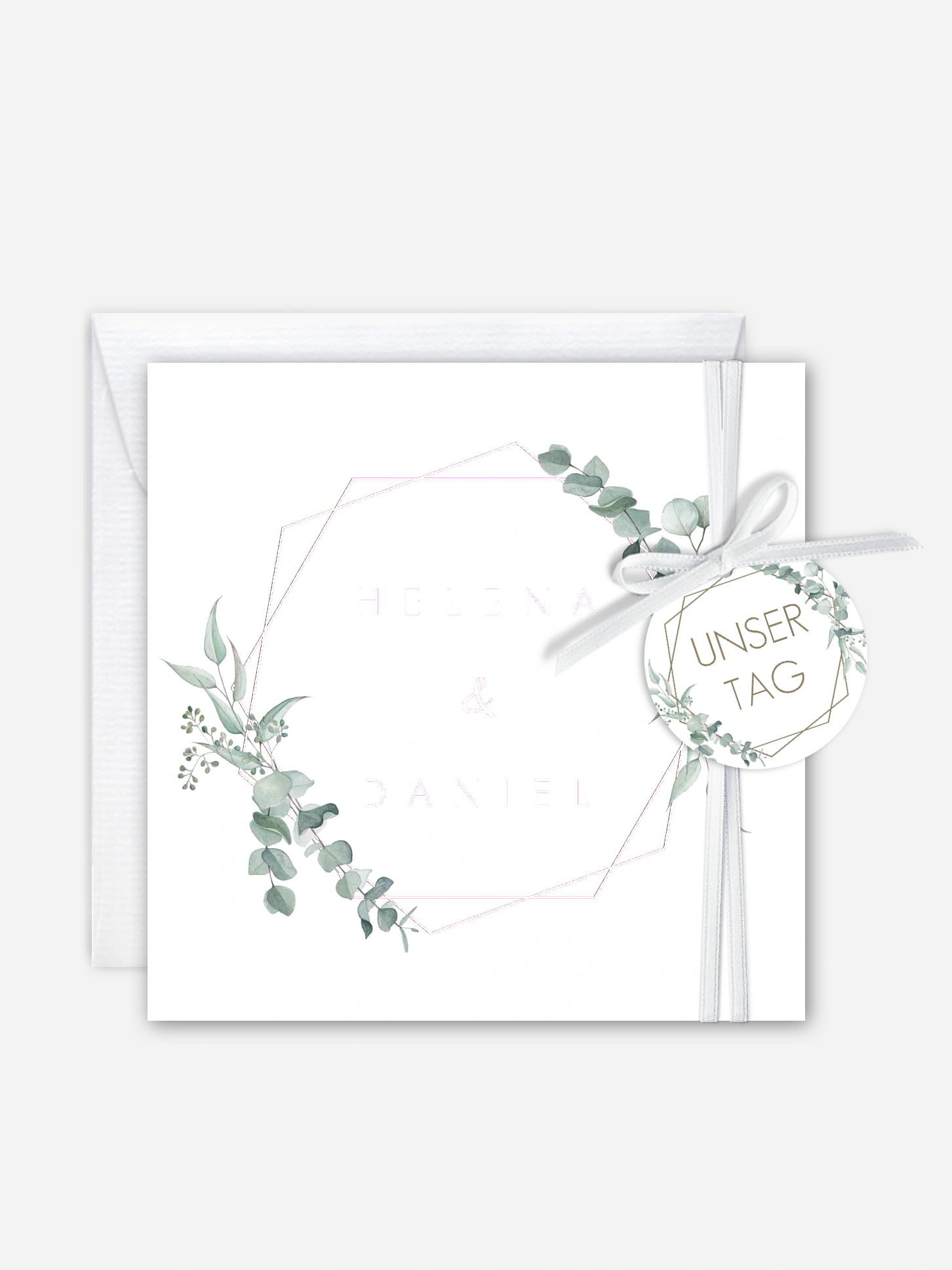 Hochzeitseinladung Soft Greenery