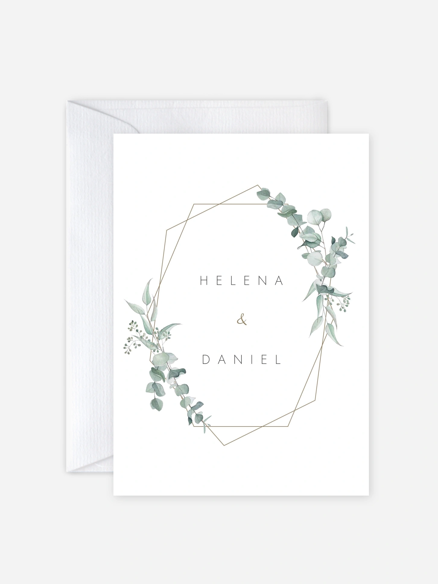 Hochzeitseinladung Soft Greenery