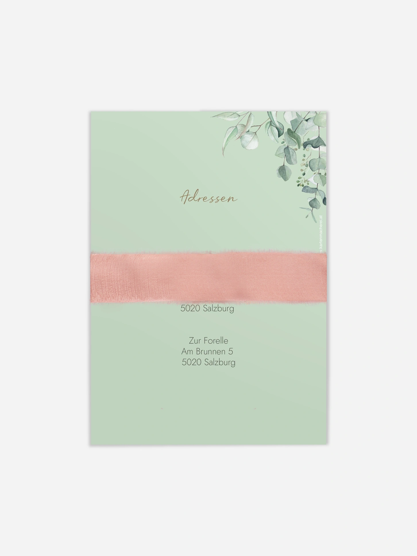 Hochzeitseinladung Soft Greenery