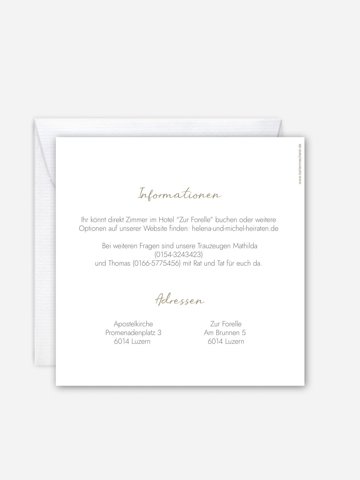 Hochzeitseinladung Soft Greenery