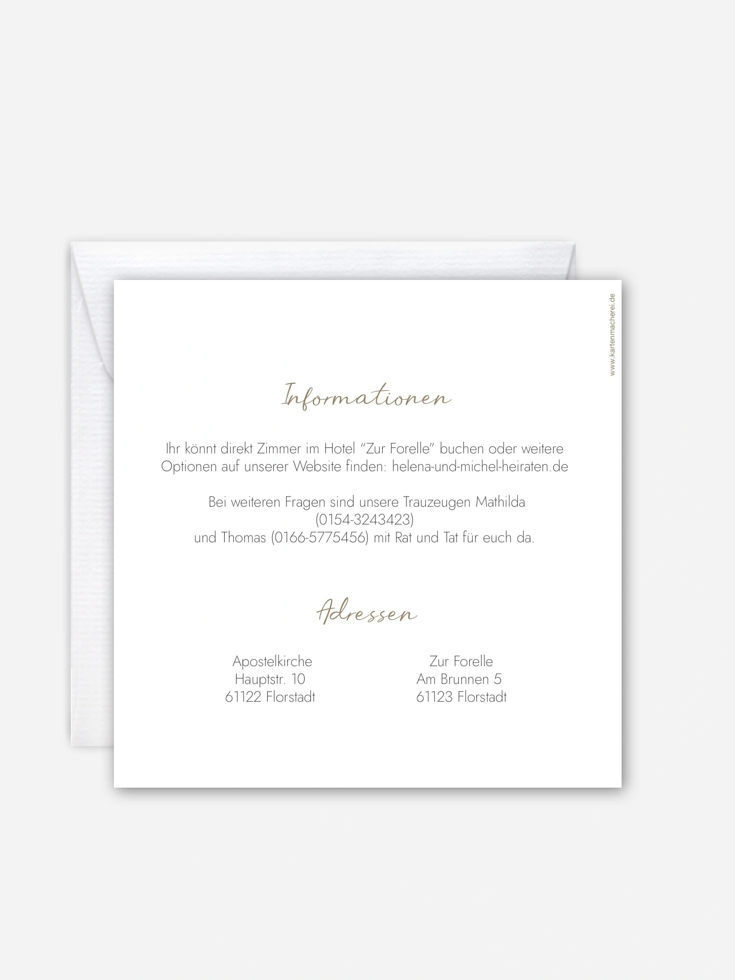 Hochzeitseinladung Soft Greenery