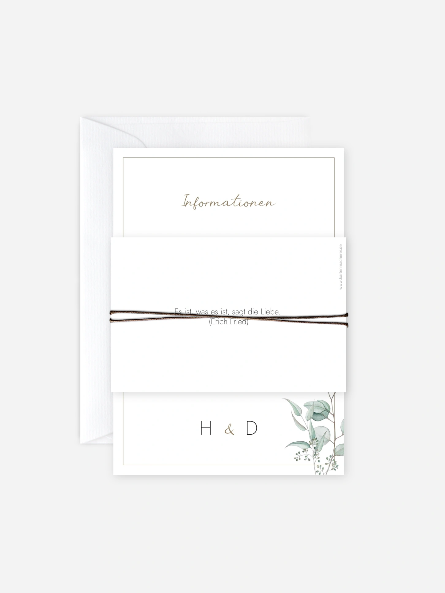 Hochzeitseinladung Soft Greenery