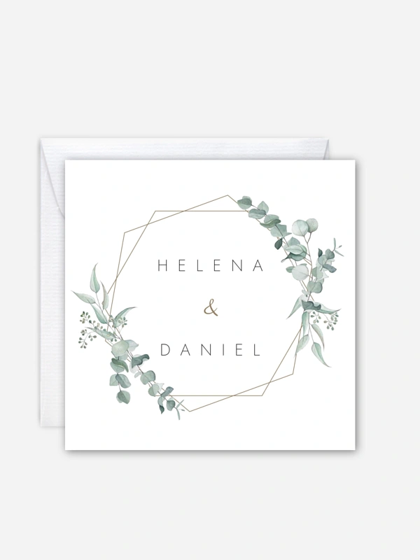 Hochzeitseinladung Soft Greenery