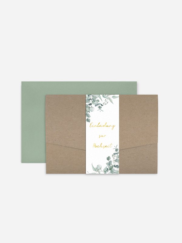 Hochzeitseinladung Soft Greenery