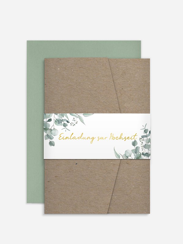 Hochzeitseinladung Soft Greenery