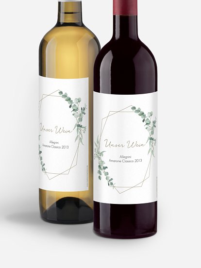 Weinetiketten, personalisierte Etiketten für Weinflaschen