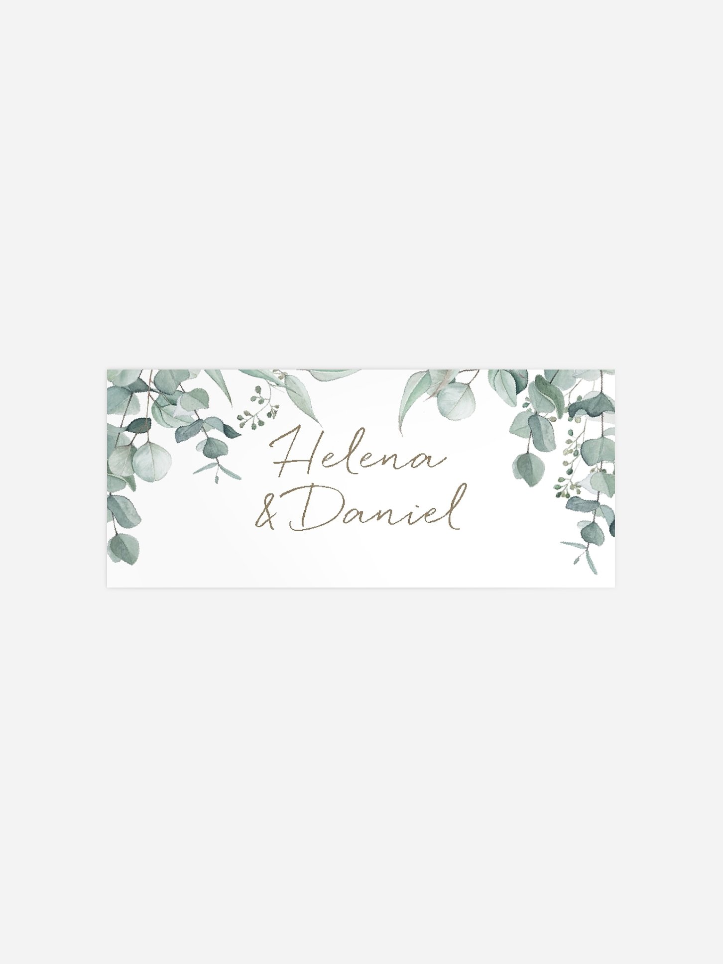 Geschenkaufkleber Hochzeit Soft Greenery
