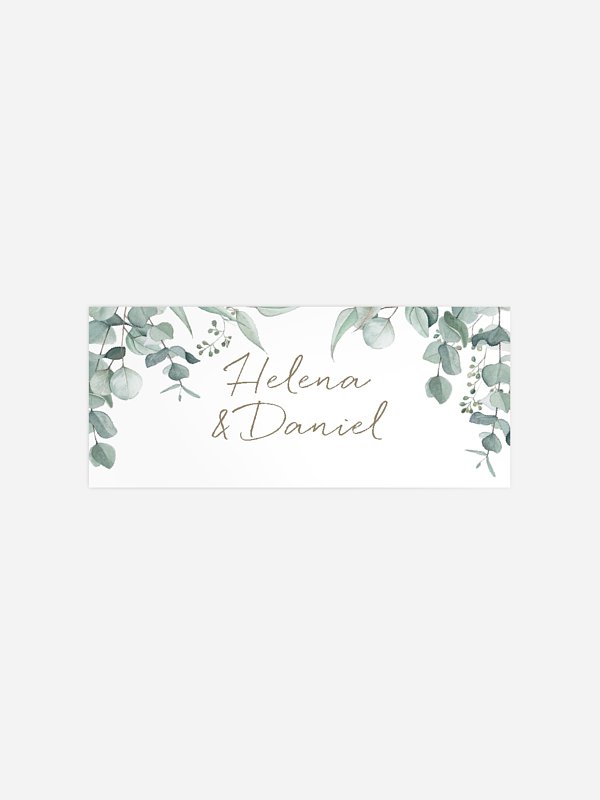 Geschenkaufkleber Hochzeit Soft Greenery