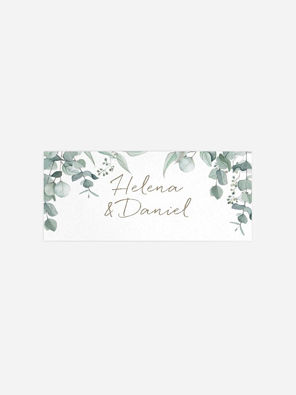Geschenkaufkleber Hochzeit Soft Greenery