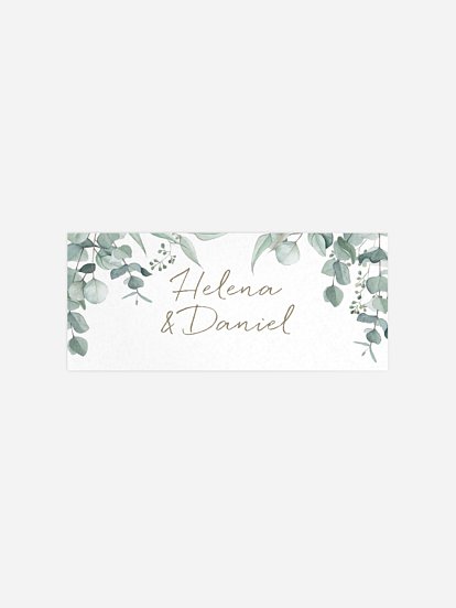 Geschenkaufkleber Hochzeit Soft Greenery