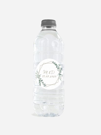 Étiquette cadeau mariage Soft Greenery