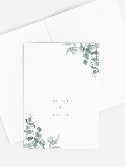 Kirchenheft Hochzeit Soft Greenery