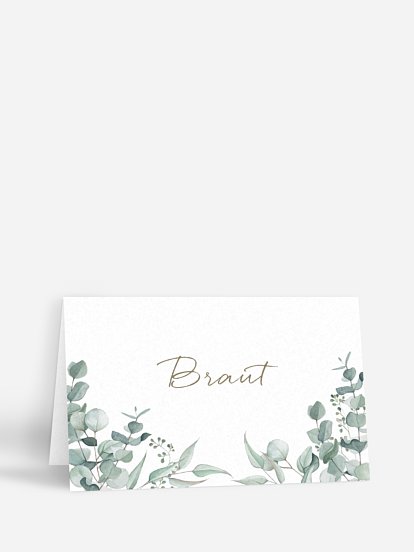 Tischkarte Hochzeit Soft Greenery